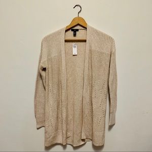 *NWT* GAP Tan Open Front Relaxed Knit Cardigan